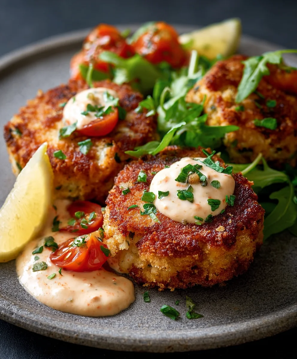 Fischküchlein & Tomaten Remoulade | Einfaches Rezept