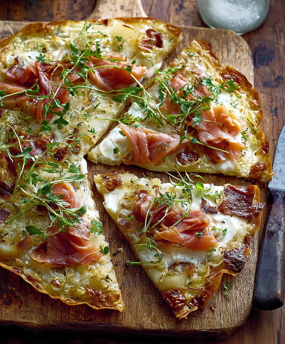 Flammkuchen mit Stremellachs – Einfach & Lecker