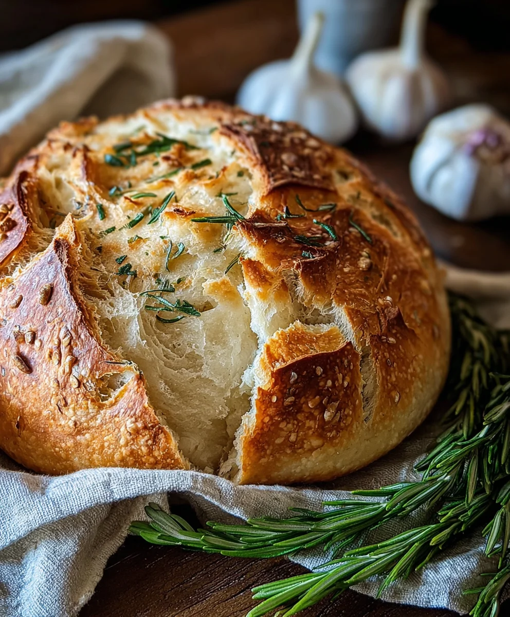 Rustique Knoblauchbrot: Herzhaft, duftend & einfach backen!