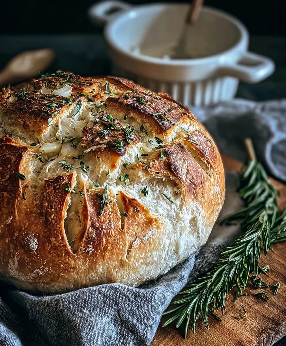Rustique Knoblauchbrot: Herzhaft, duftend & einfach backen!