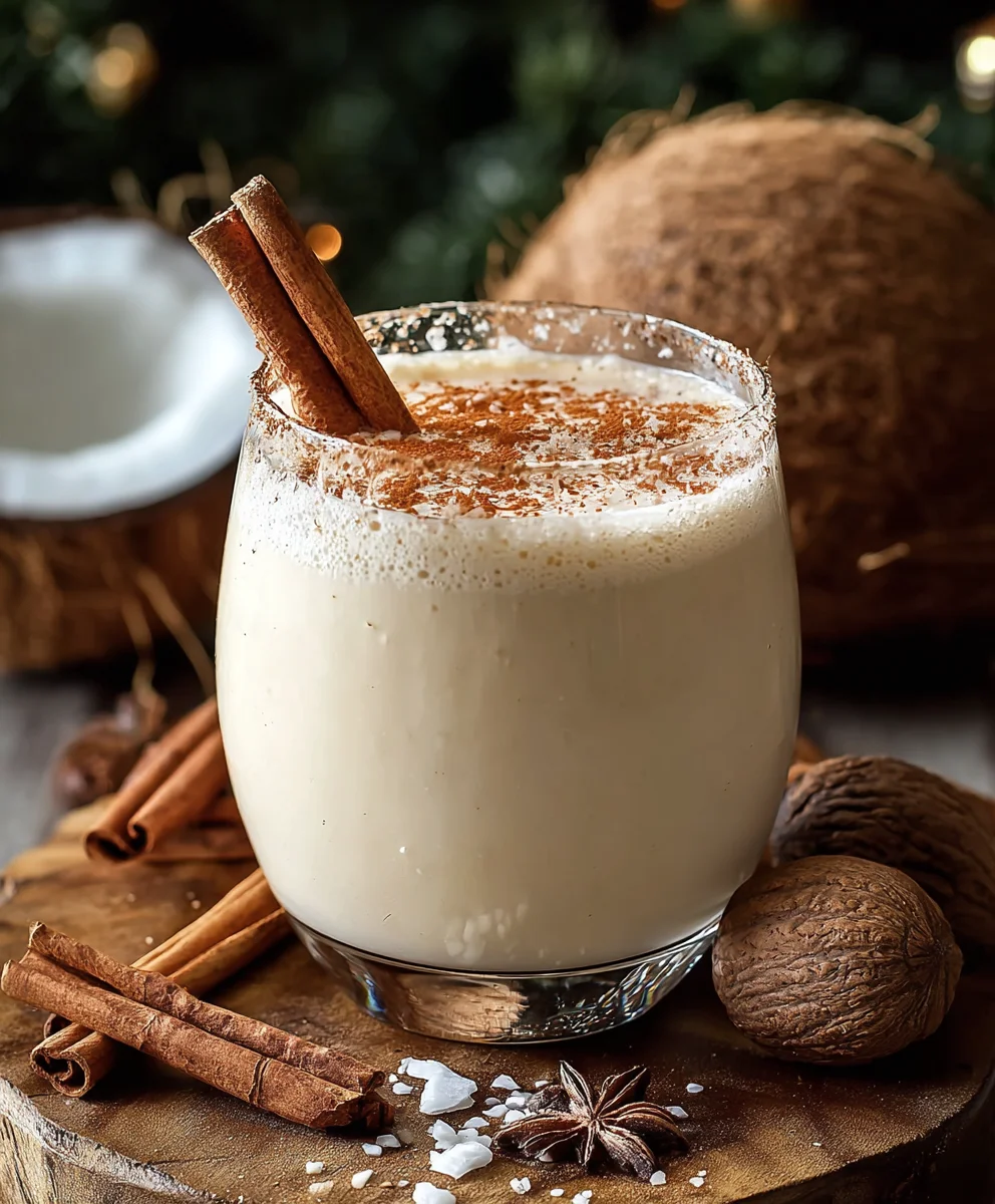 Coquito Rezept: Cremiger Kokosdrink (alkoholfrei)