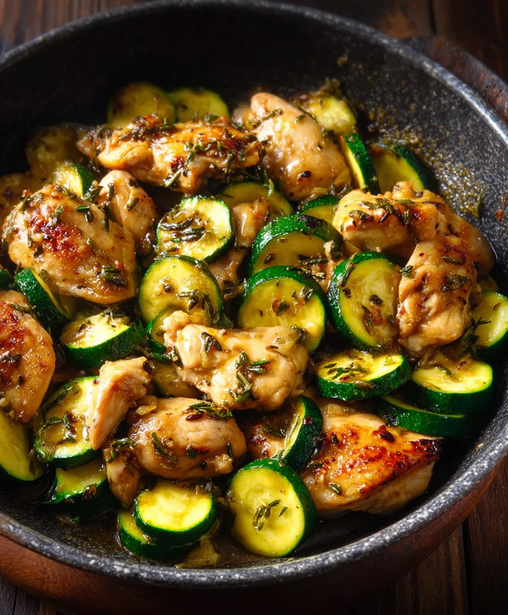 Gebratenes Huhn mit Zucchini: Einfach & Lecker