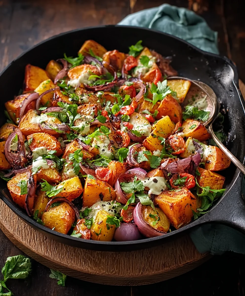 Süßkartoffelpfanne mit Gemüse: Schnell & Lecker