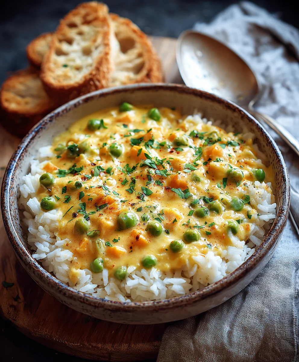 Cremiger Reis mit Gemüse-Frischkäse-Sauce – Einfach & Lecker