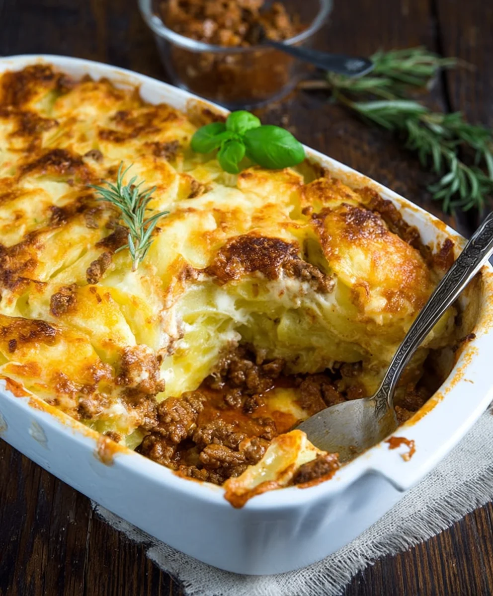 Einfacher Kartoffel-Rinderhack-Auflauf: Schnell & Lecker