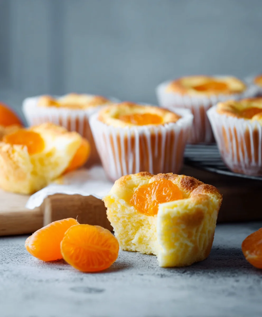 Saftige Käsekuchen-Muffins mit Mandarinen – Rezept!