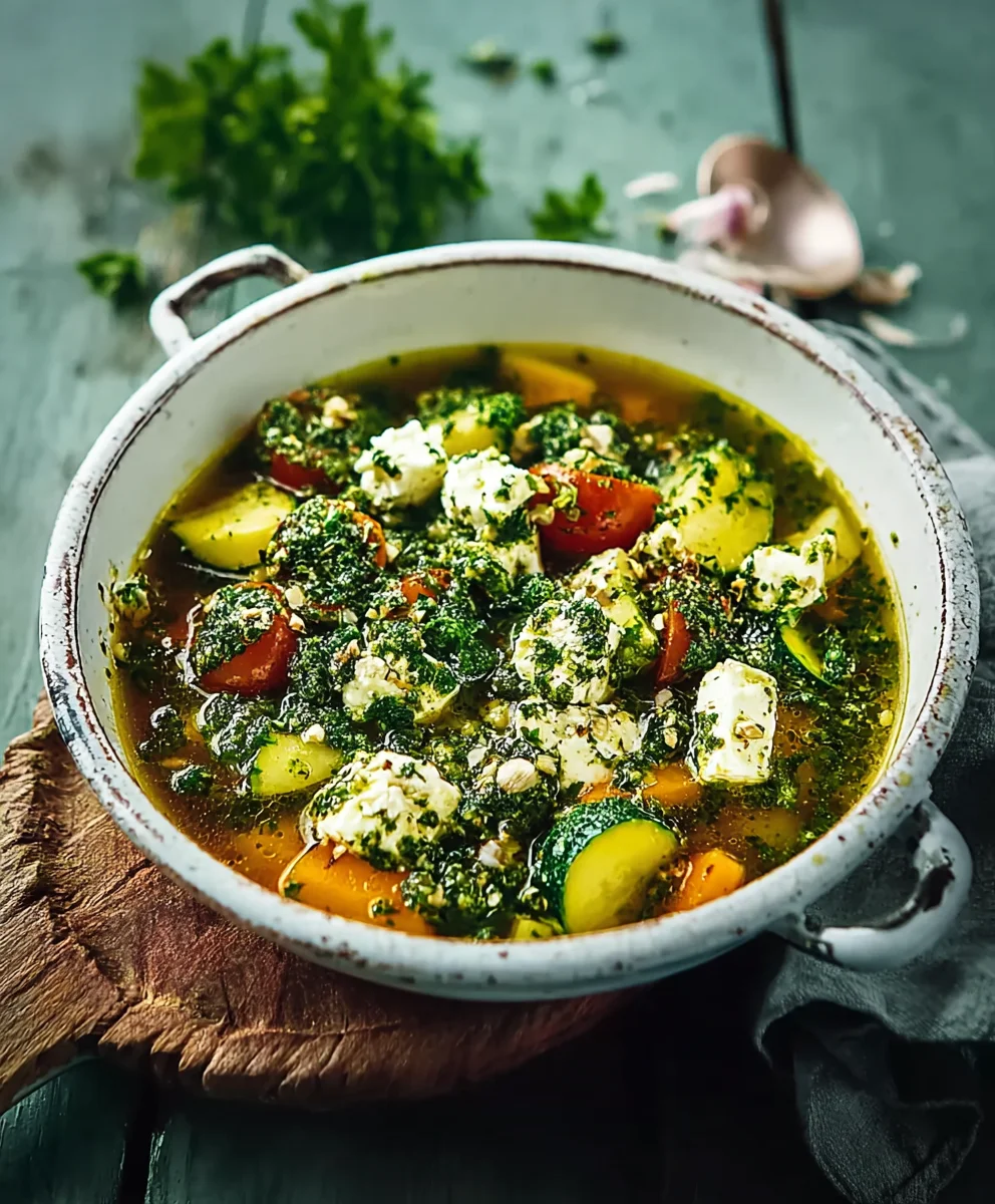 Sommereintopf: Schafskäse-Gremolata - Leicht & Frisch