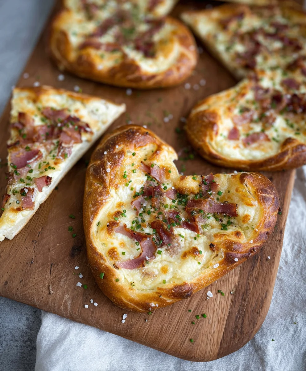 Flammkuchen Brezeln: Party-Snack, leicht vorbereitet