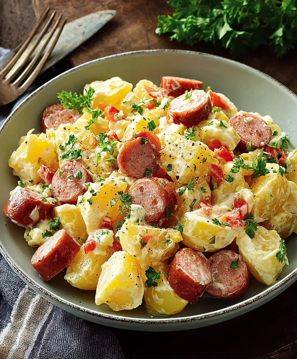 Kartoffelsalat mit Rindswurst: Einfach & Lecker