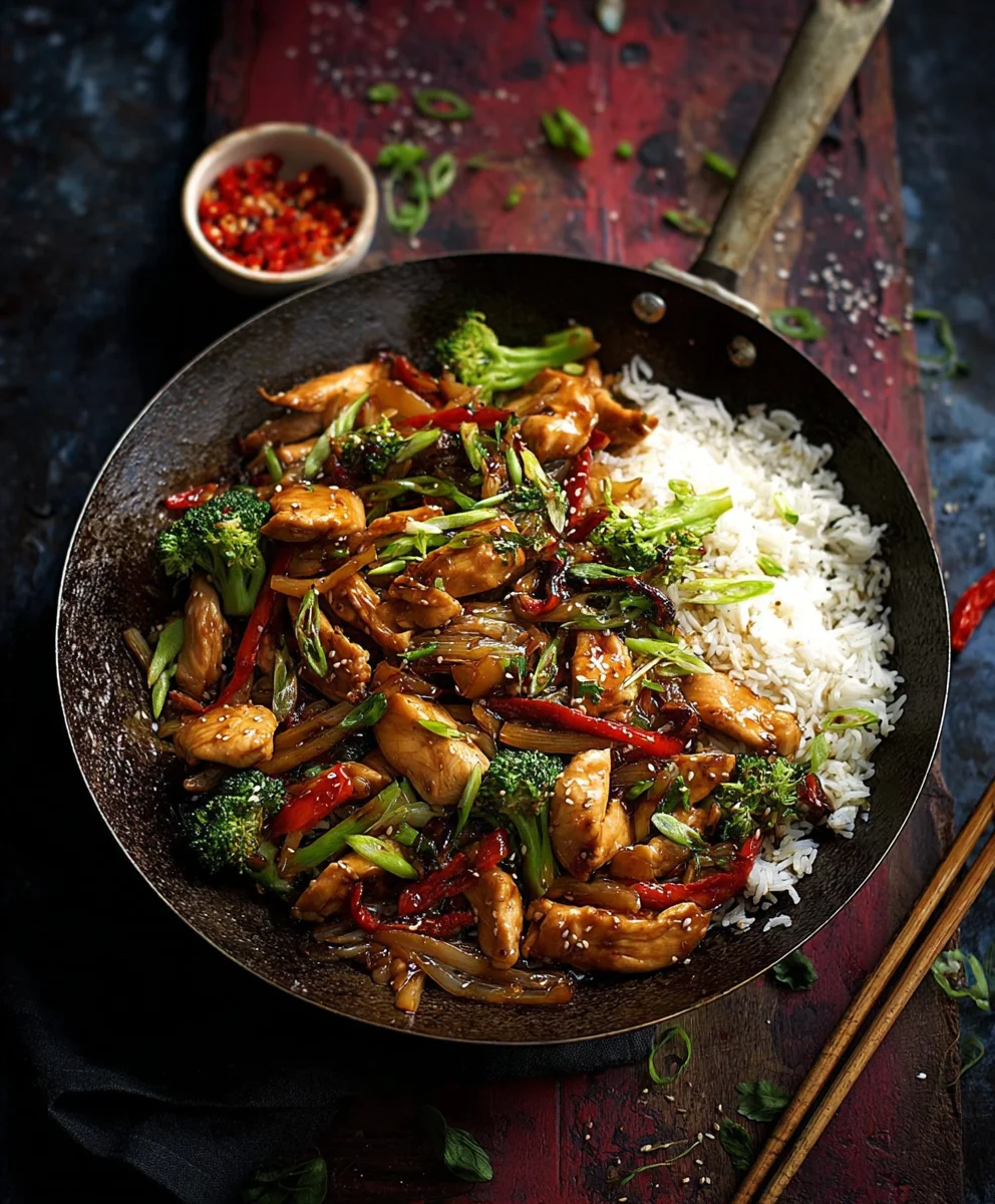 Chinesische Rindfleischpfanne mit Reis – Einfach Lecker