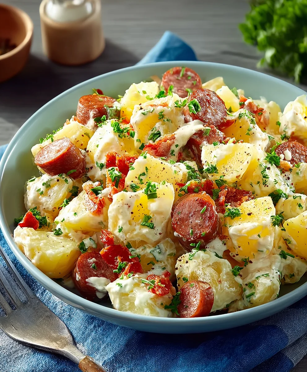 Kartoffelsalat mit Rindswurst: Einfach & Lecker