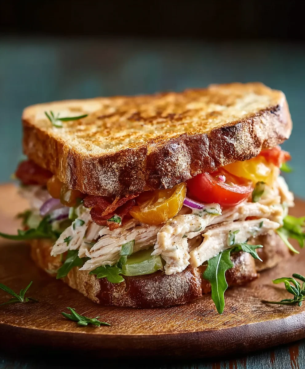 Saftiges Grillhähnchen-Salat-Sandwich – Lecker & Schnell!