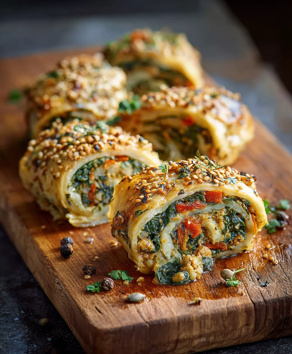 Gemüse-Linsen-Spinat-Rollen: Dein gesunder Genussmoment