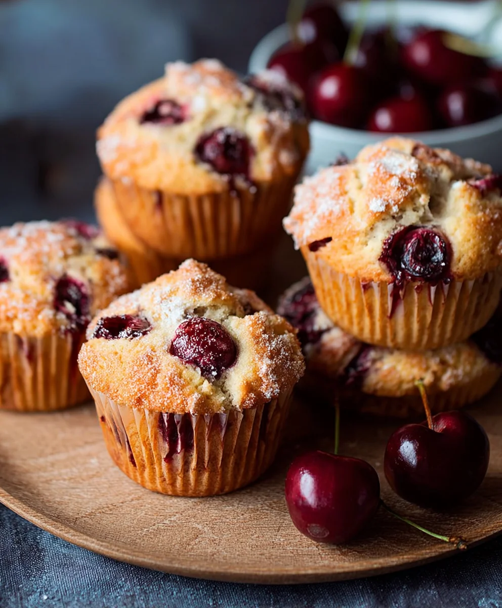 Kirschmuffins: Schnell, saftig & lecker.