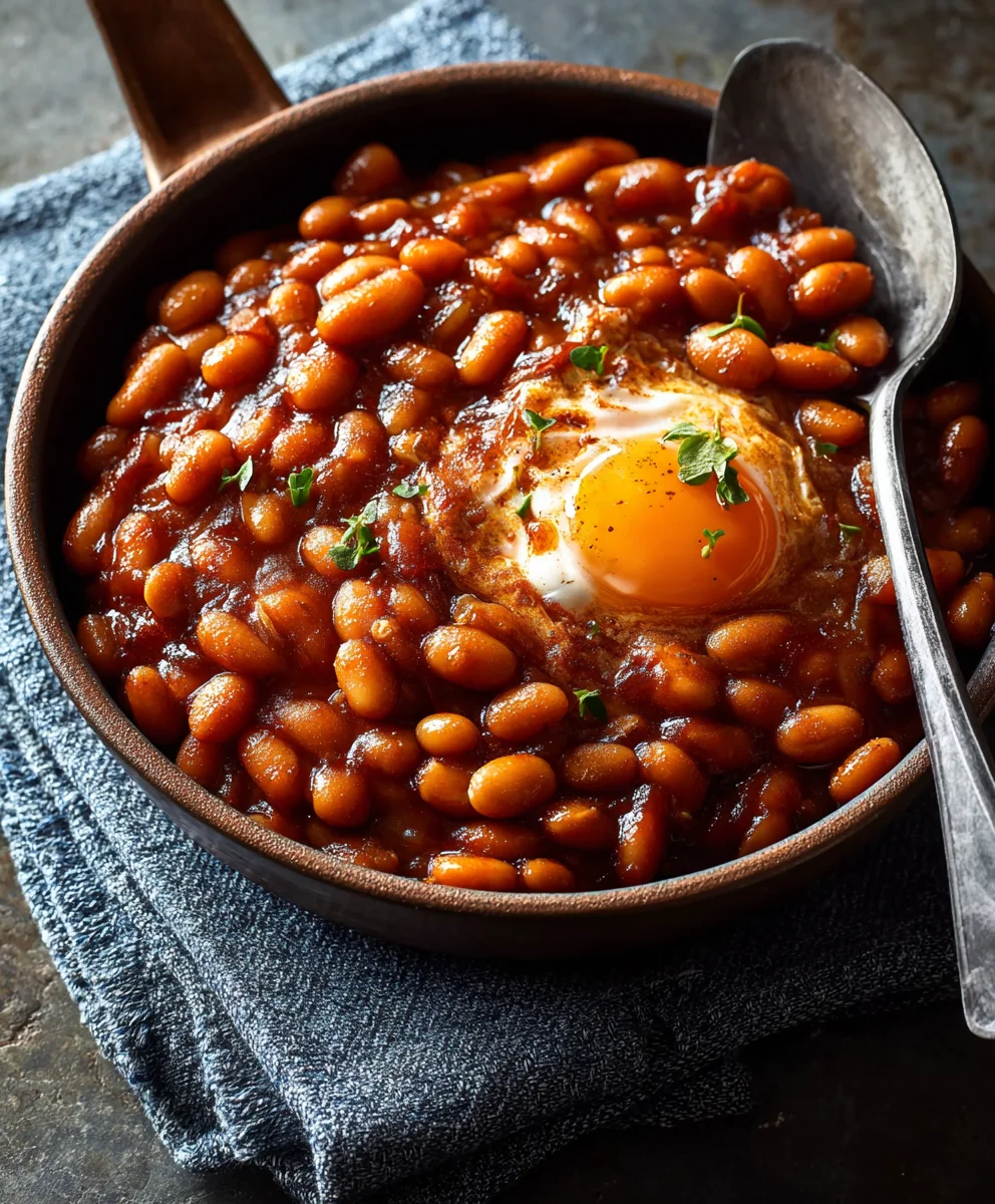 BBQ Baked Beans mit Spiegeleiern: Einfach lecker!