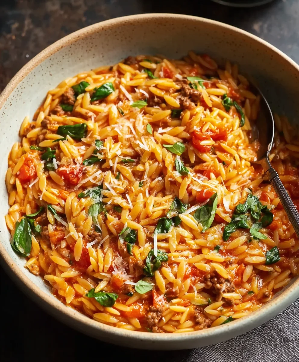 Rinderhack-Orzo: Cremig & Lecker in Min