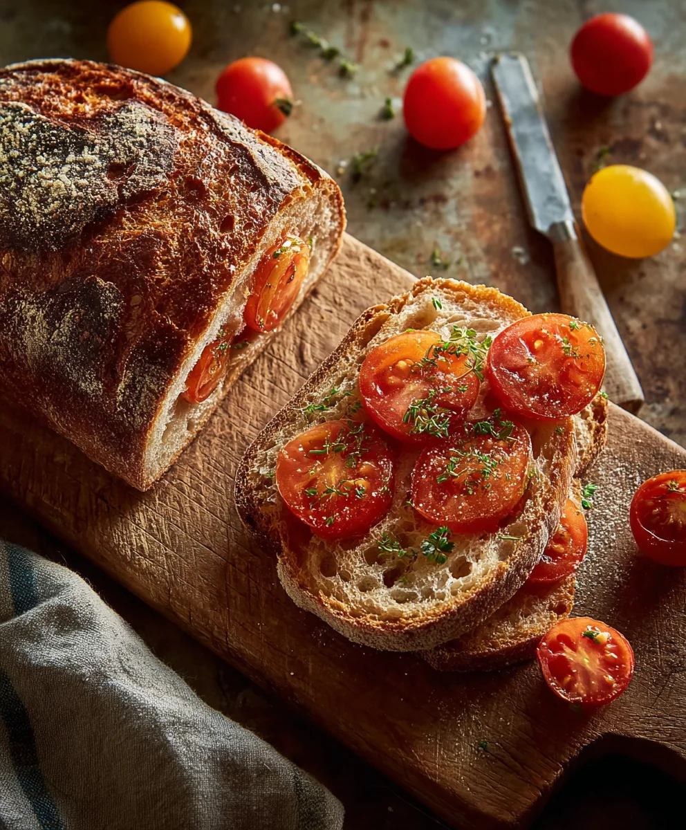 Warmes Tomatenbrot mit Kräutern: Schnell & Lecker