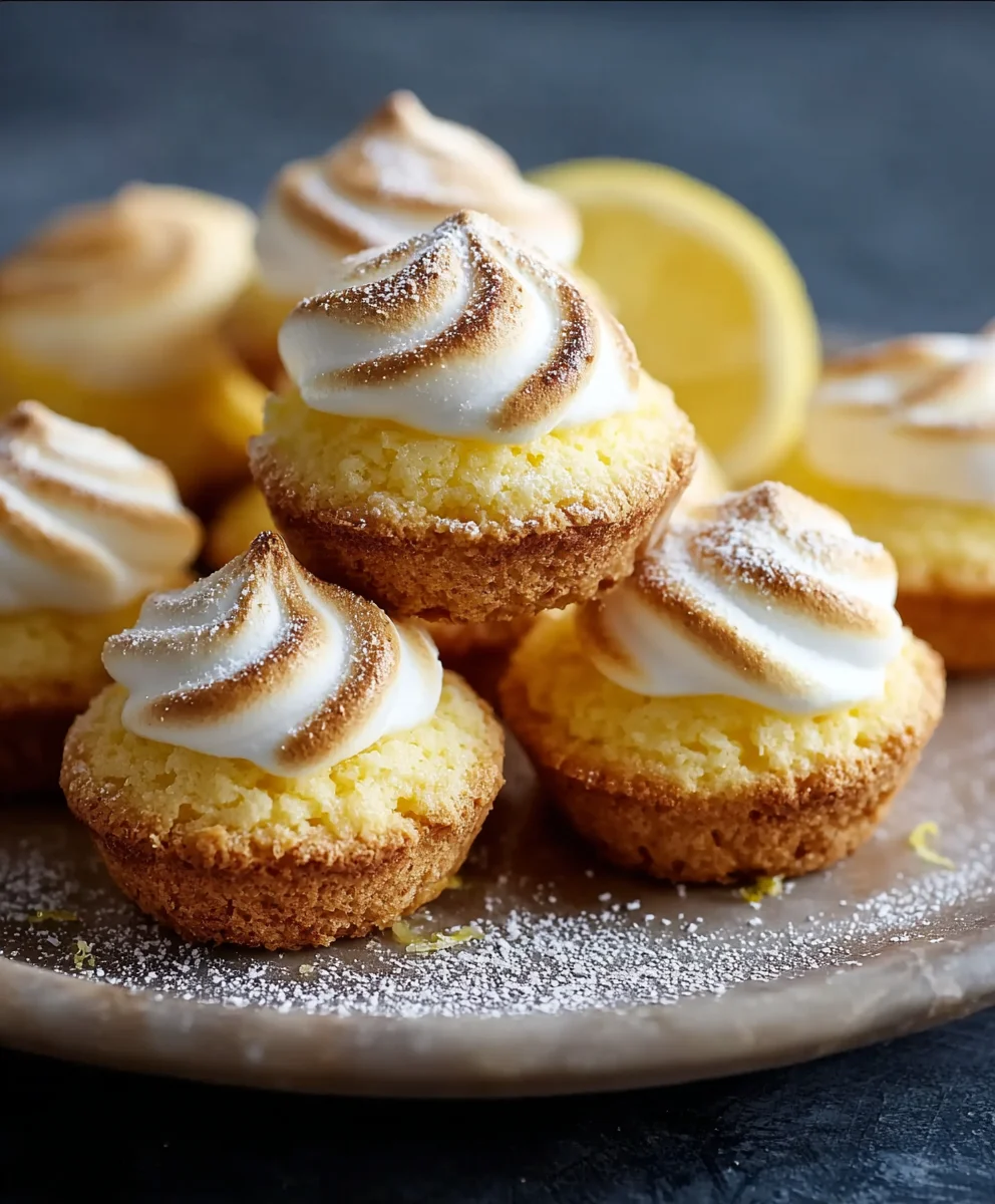 Zitronen-Baiser-Käseküchlein: Saftig, leicht & lecker!