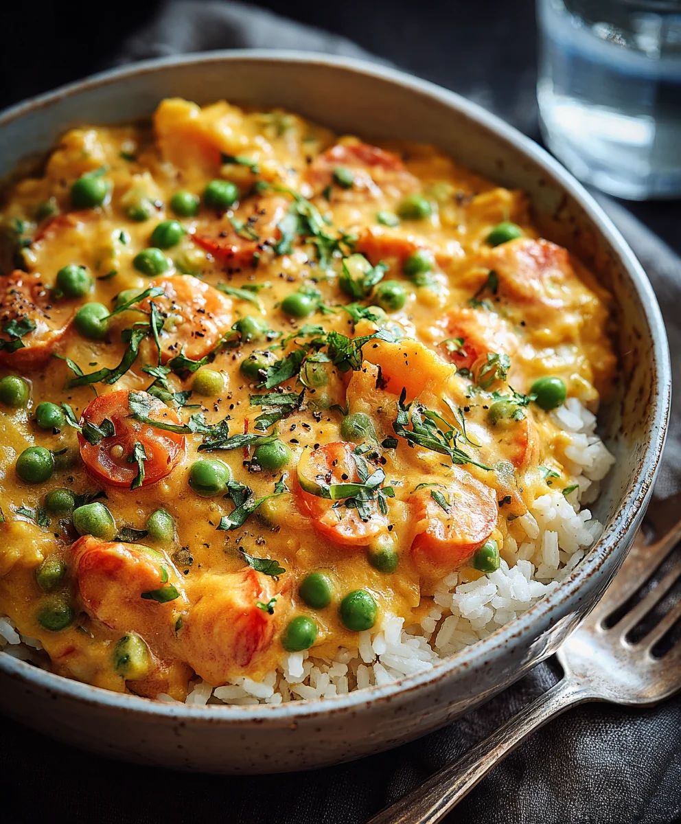 Reis mit Gemüse-Frischkäse-Sauce: Cremig & Lecker