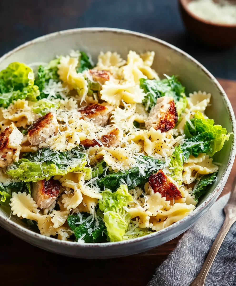 Caesar Nudel-Salat: Cremig & Einfach