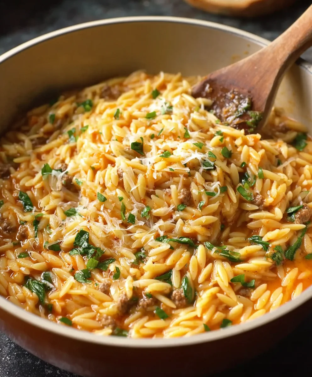 Rinderhack-Orzo: Cremig & Lecker in Min