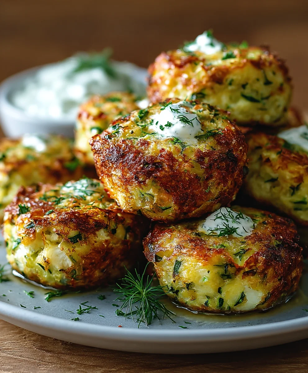 Knusprige Zucchini-Feta-Bällchen: Ofen-Hit