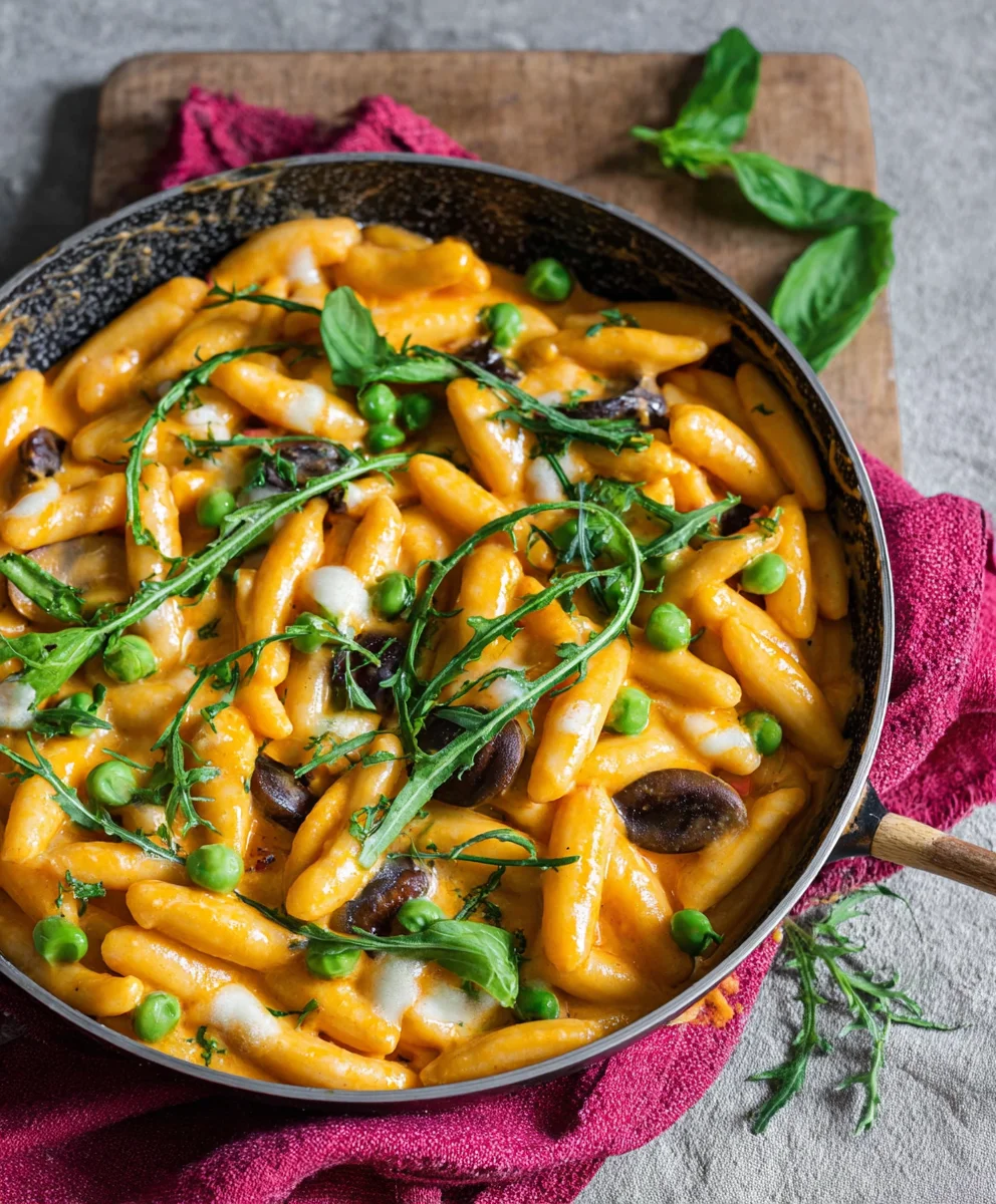 Einfache Schupfnudelpfanne vegetarisch - Min