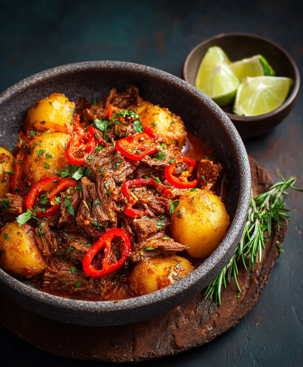 Peruanisches Rindfleisch & Kartoffeln: Paprika-Rezept