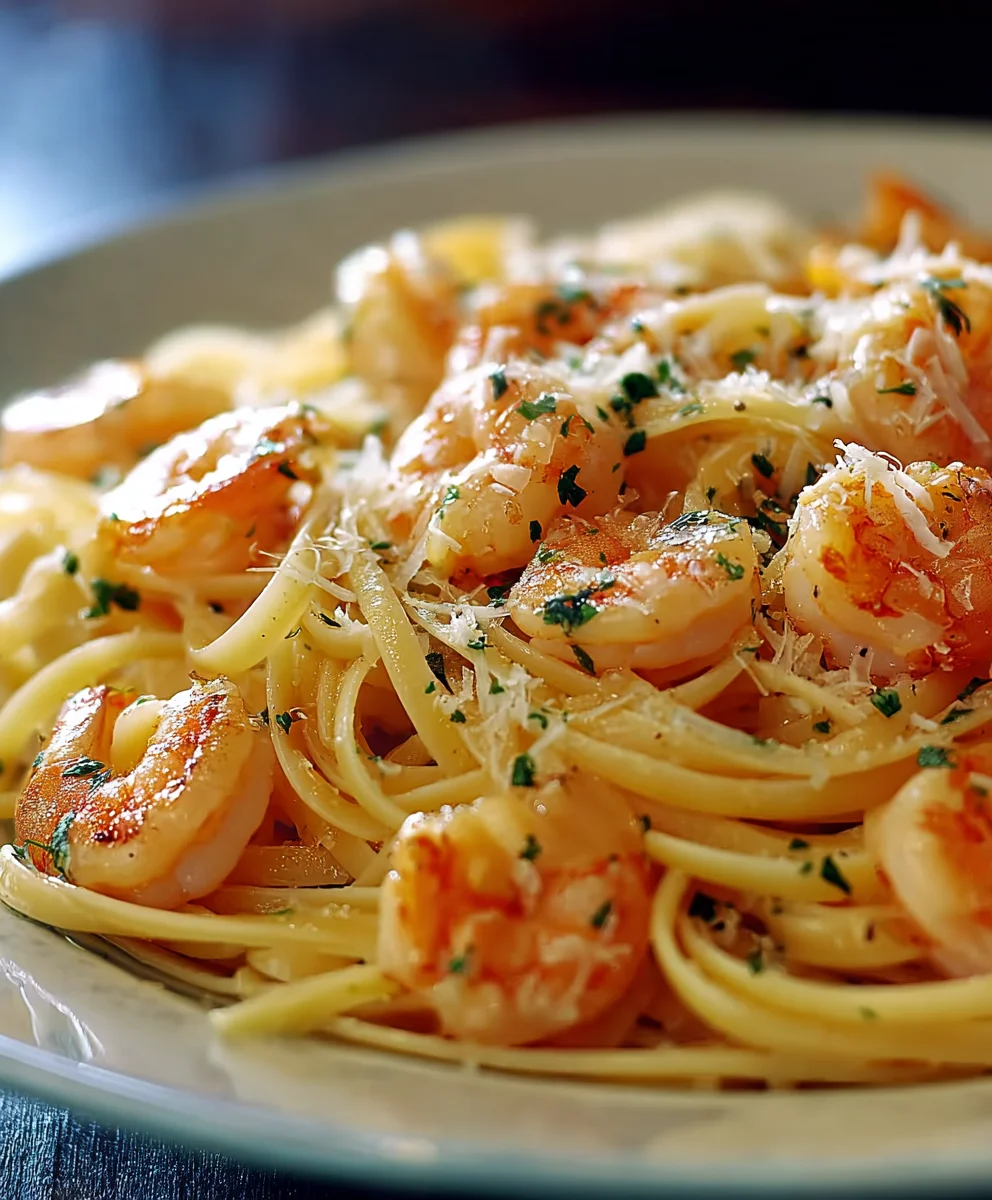 Einfache Garnelen-Knoblauch-Pasta – Schnell & Lecker