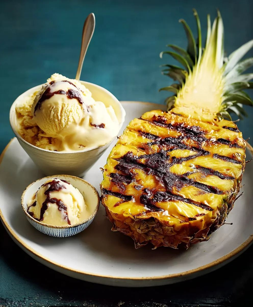 Gegrillte Ananas mit Nicecream: Einfach & Lecker