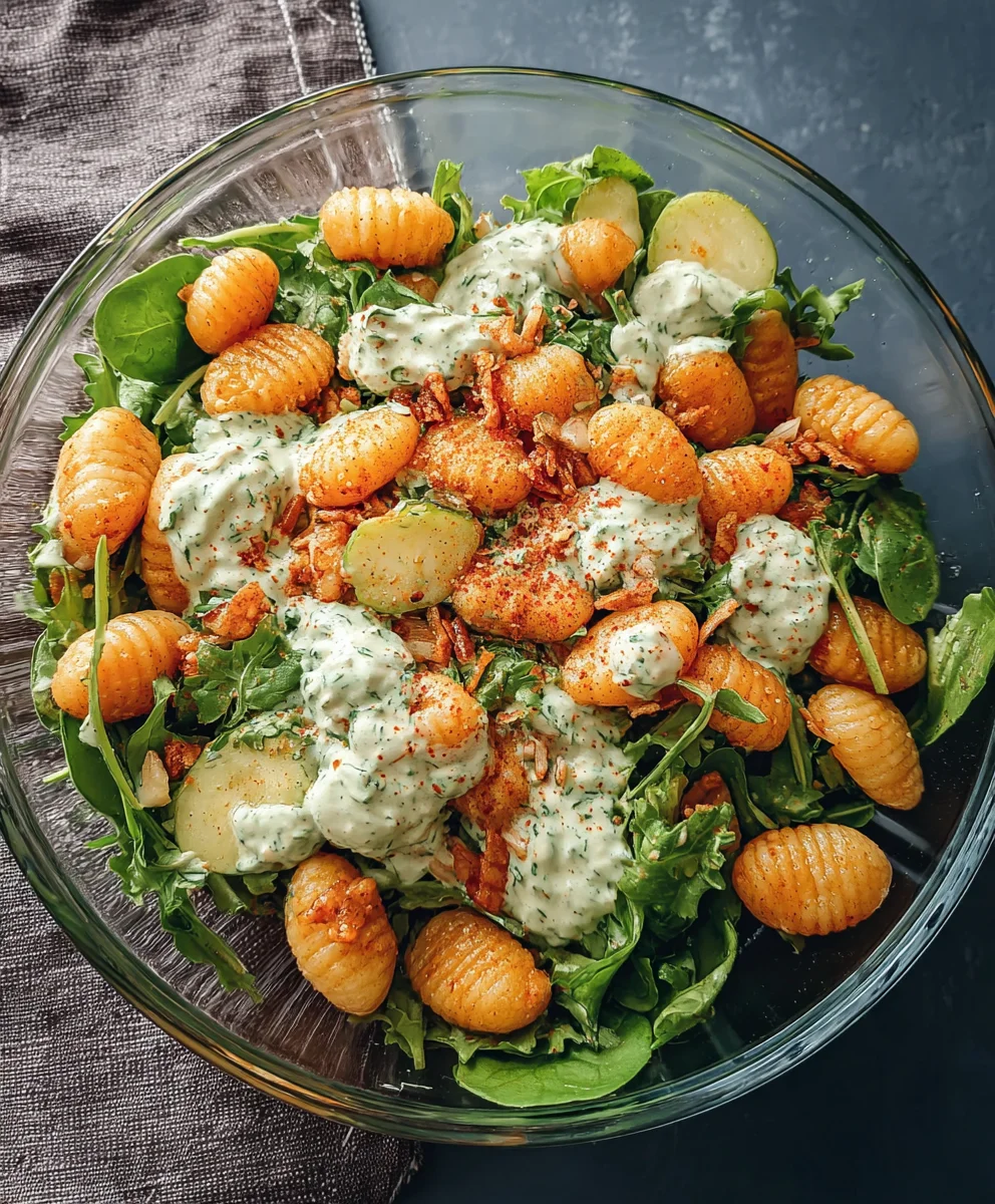 Knusprige Gnocchi: Leichter Joghurt-Salat Rezept