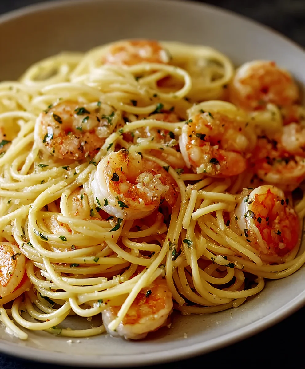 Einfache Garnelen-Knoblauch-Pasta – Schnell & Lecker