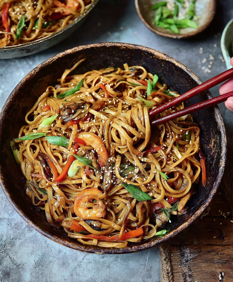 Gebratene Asien-Nudeln: Schnelles Rinder-Rezept