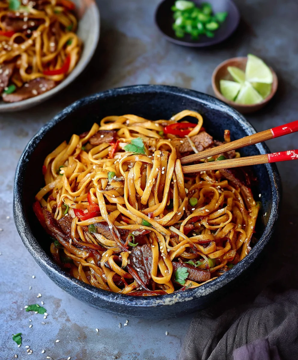 Gebratene Asien-Nudeln: Schnelles Rinder-Rezept