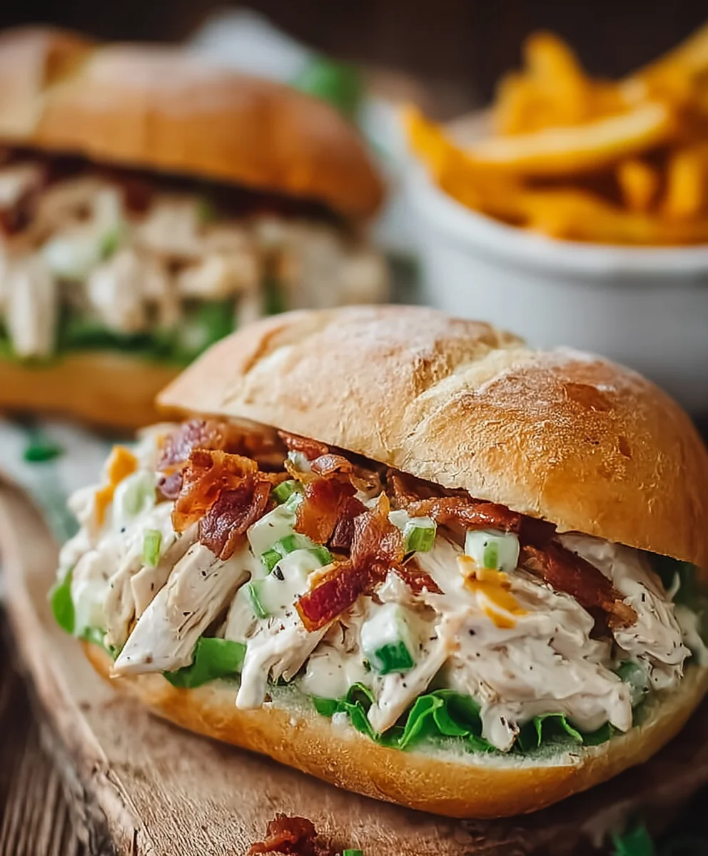 Herzhaftes Ranch-Hähnchen Sandwich Rezept