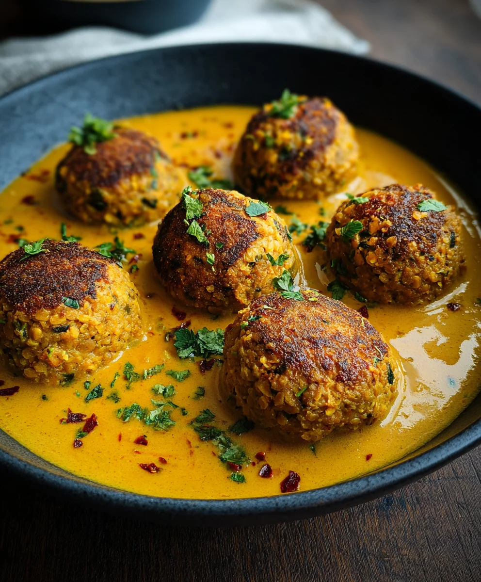 Vegane Linsenknödel Curry: Einfach & Lecker