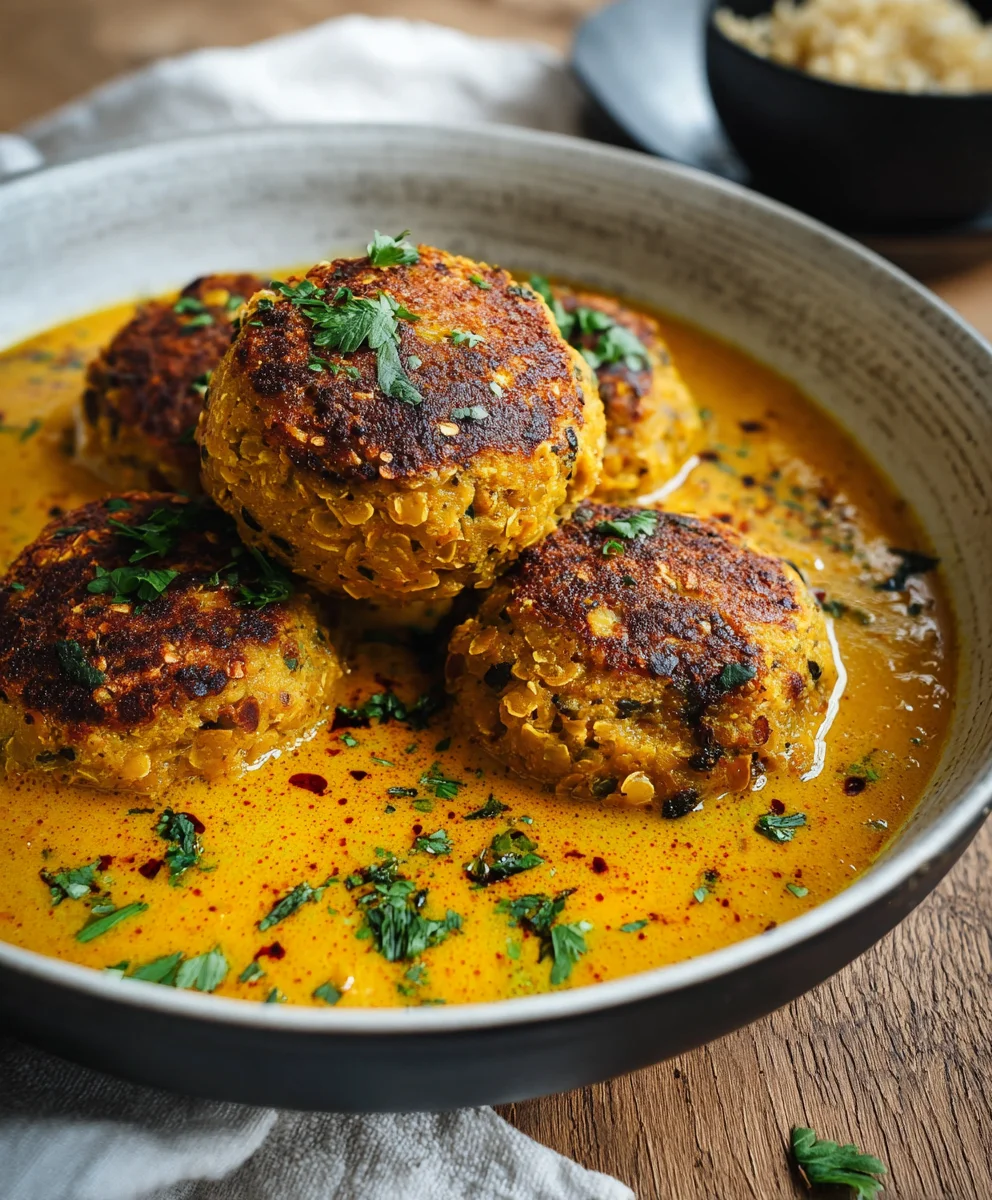 Vegane Linsenknödel: Einfaches Curry-Rezept