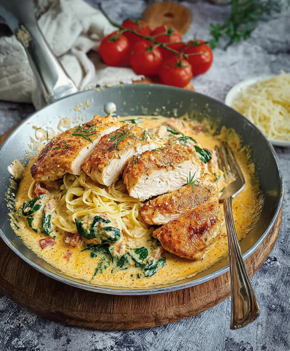 Hähnchen in Frischkäse-Parmesan-Soße: Cremig & Lecker