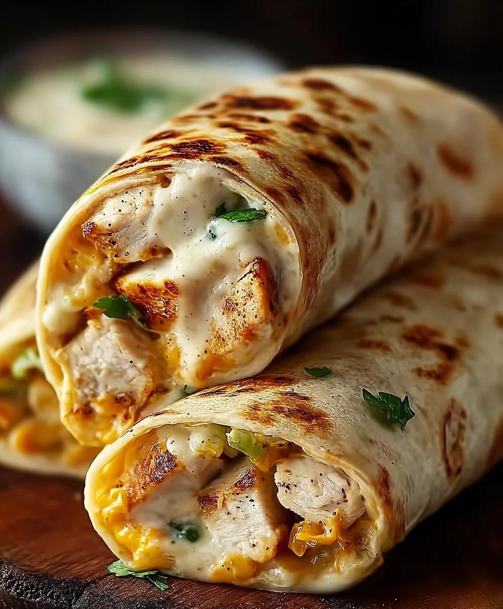 Knoblauch-Hähnchen-Wraps: Schnell & Lecker!