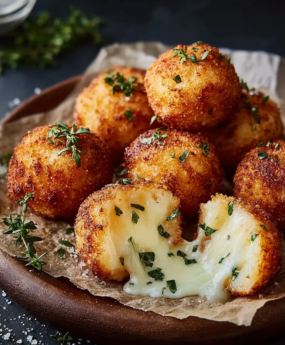 Käsige Parmesan Mozzarella Bällchen: Einfaches Rezept