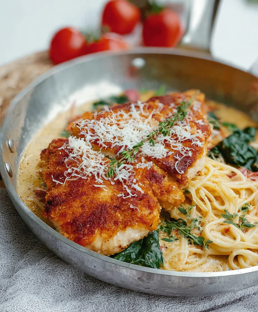 Cremiges Hähnchenfilet: Frischkäse-Parmesan-Soße