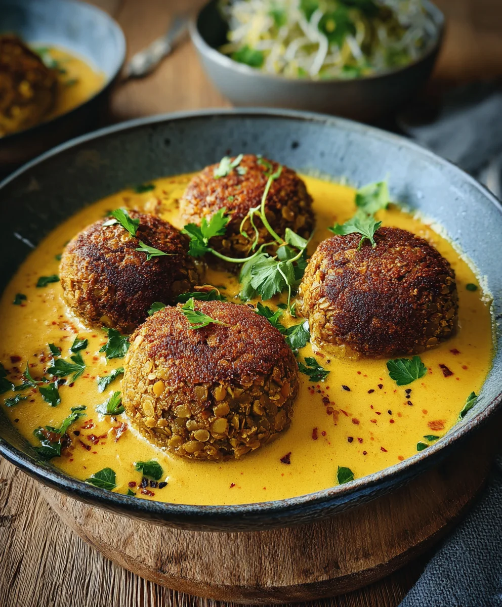 Vegane Linsenknödel: Einfaches Curry-Rezept