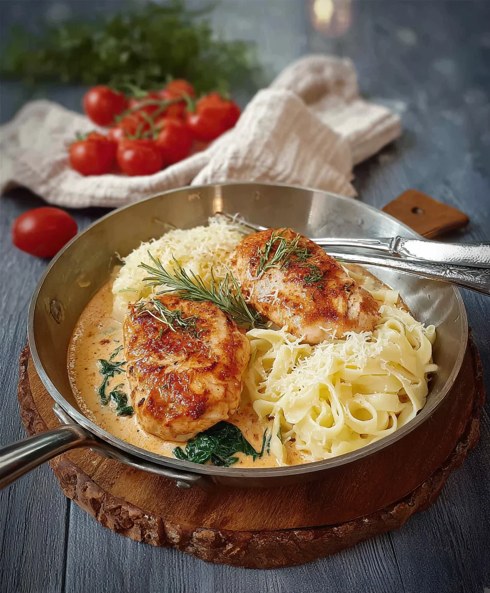 Hähnchen in Frischkäse-Parmesan-Soße: Cremig & Lecker