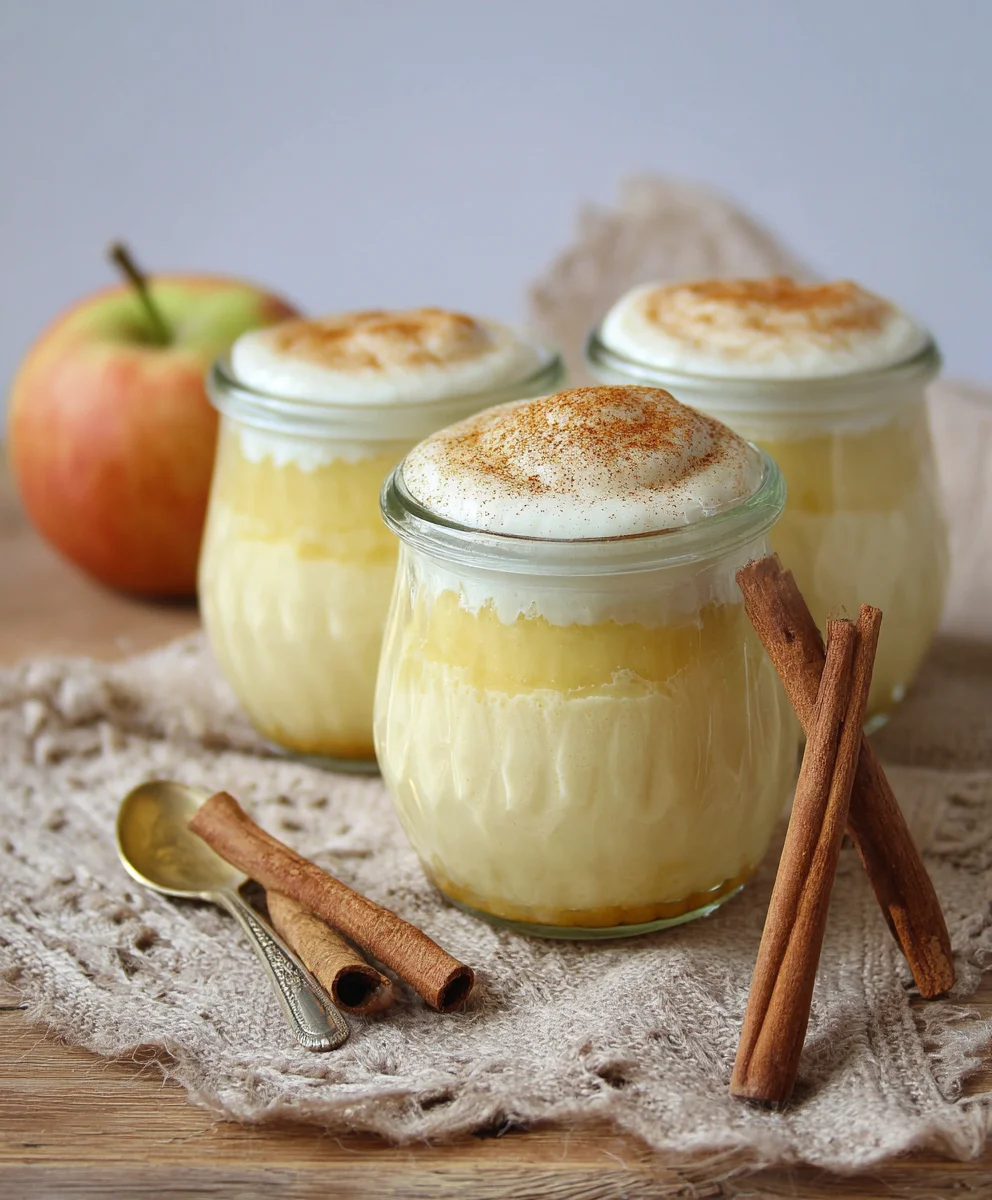 Zimtcreme mit Apfelmus – Blitz Rezept