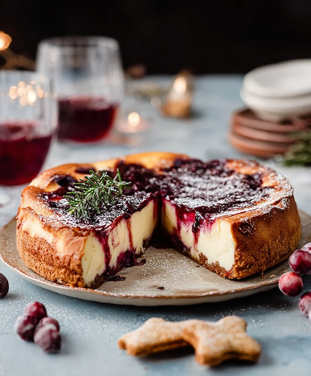 Glühwein-Käsekuchen: Spekulatius-Genuss (non-alkohol)