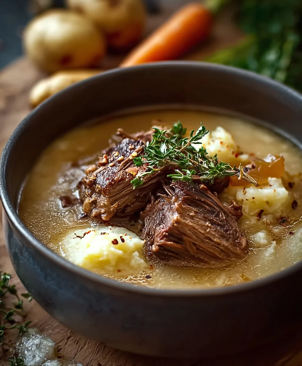 Französische Zwiebelsuppe: Rinderrippen & herzhaft