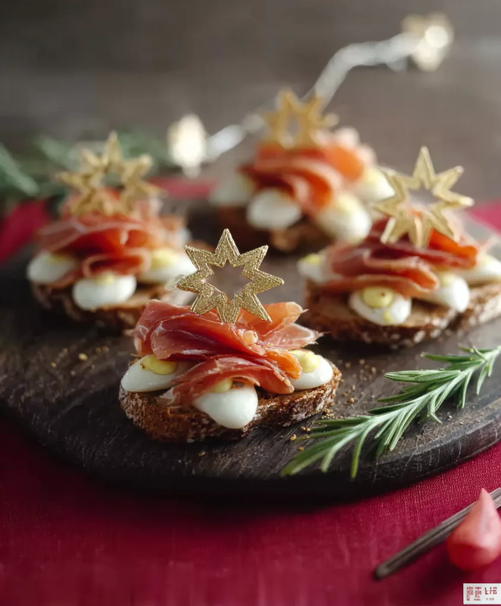 Tartine Natalizie: Festliche Rindfleisch-Häppchen (alkoholfrei)