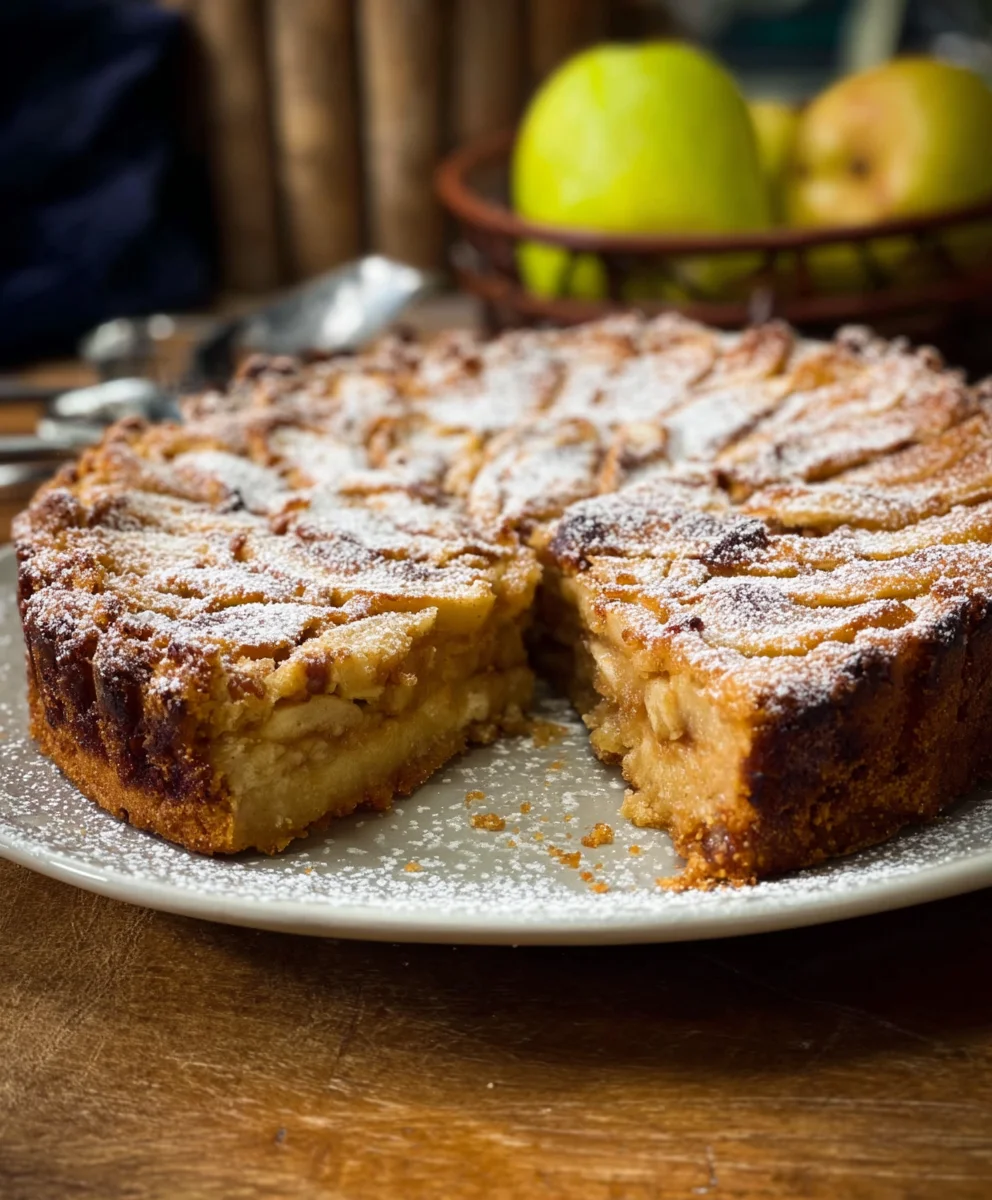 Einfacher Apfelkuchen: Kein Rühren! Rezept (Video)