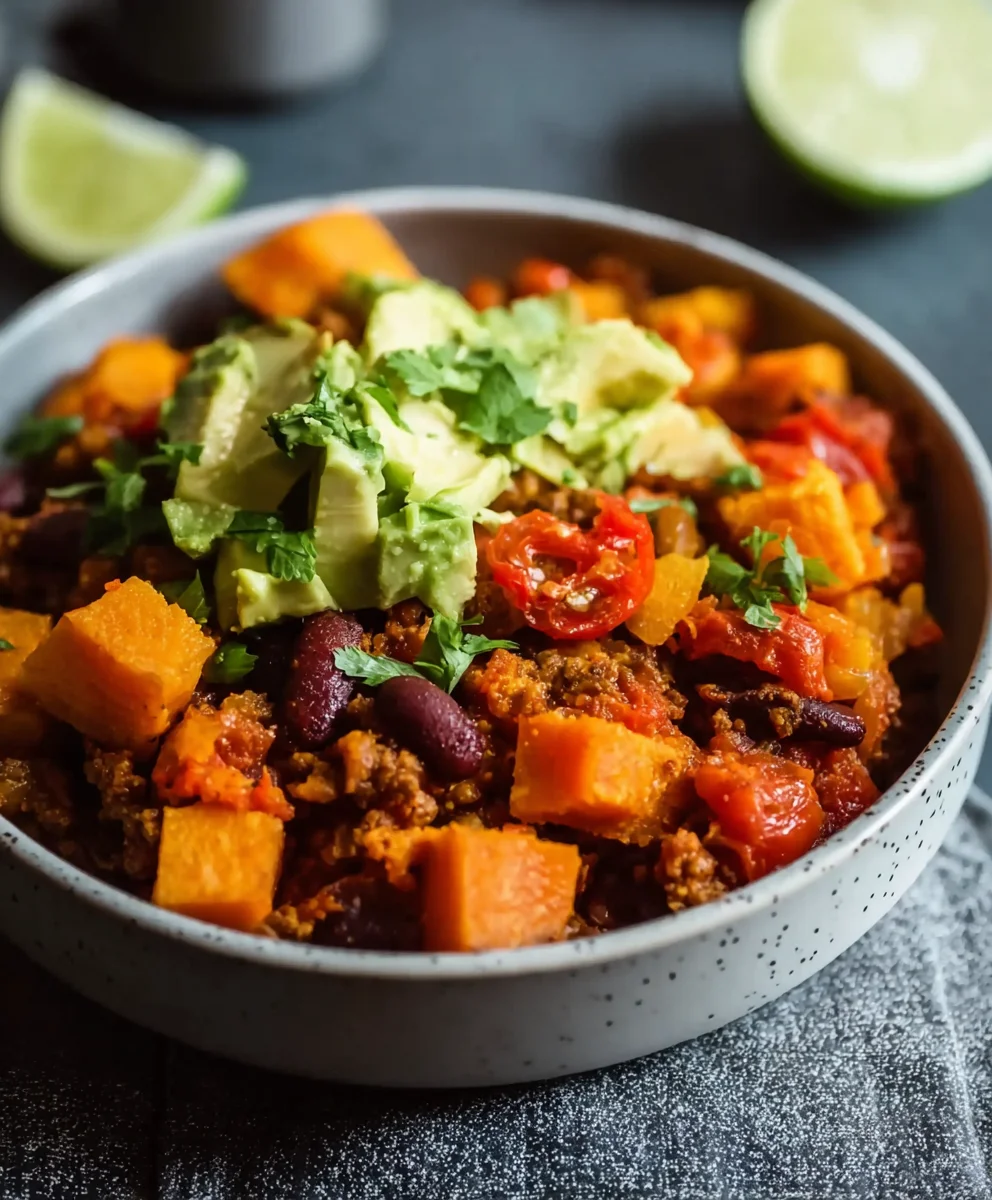 Süßkartoffel-Burrito-Bowl: Farbenfroher Genuss!