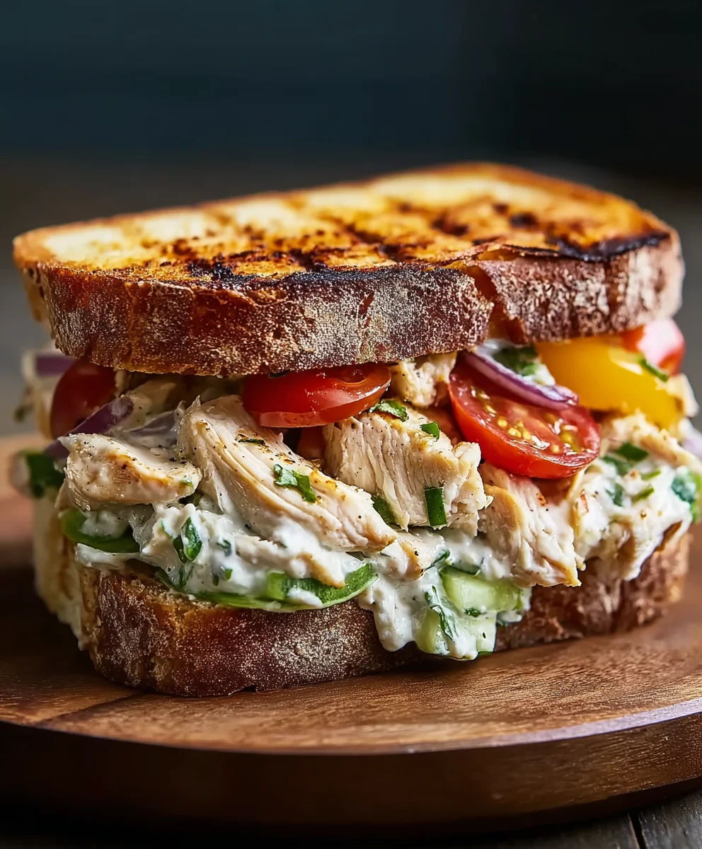 Saftiges Grillhähnchen-Salat-Sandwich: Einfach & Lecker!